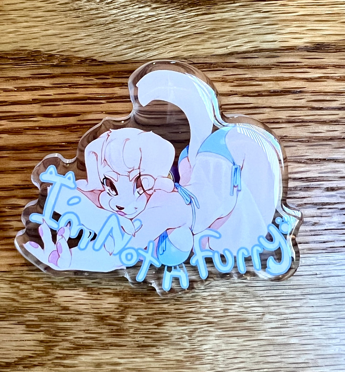 Im Not A Furry Acrylic Pins *limited*