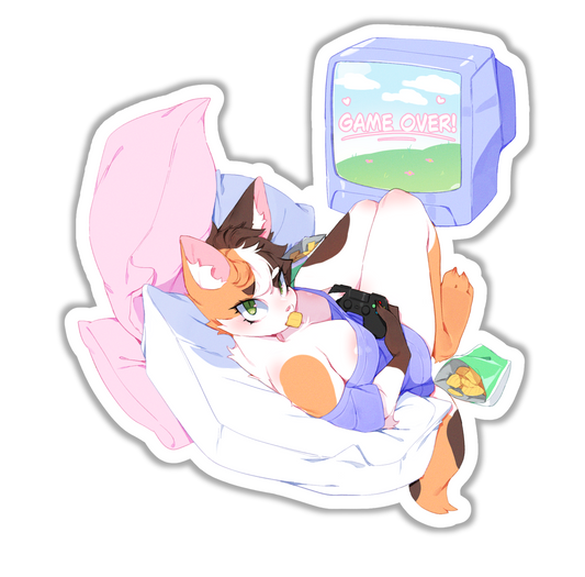 Gamer Cat Stickers
